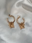 Image 1 of Golden Butterfly Earrings