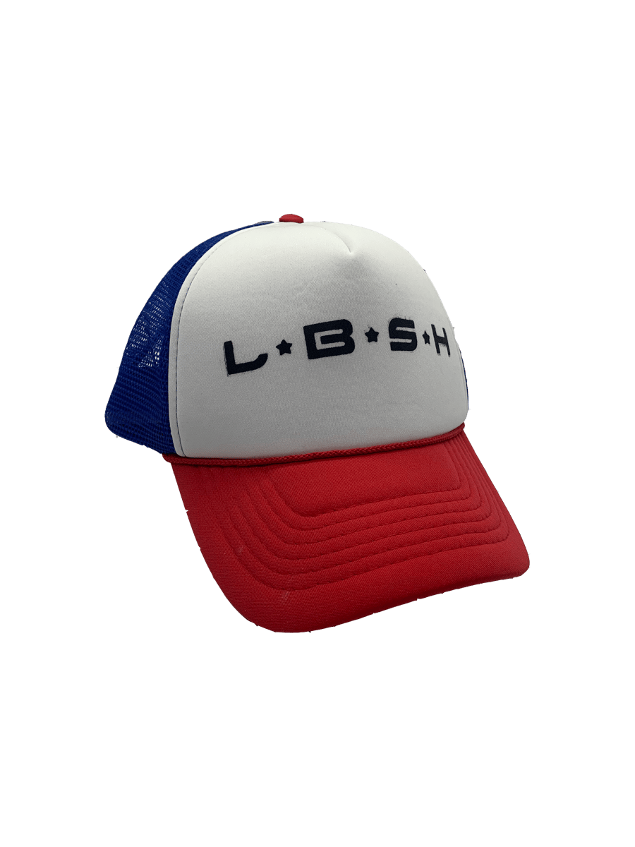 Image of Red/Blue LBSH Trucker hat