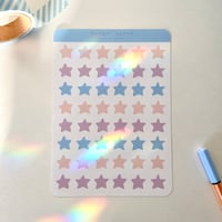 Pastel Star Sticker Sheet