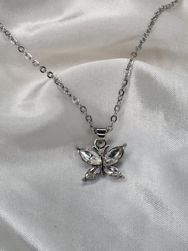 Image of Forever Diamondz Butterfly Necklace