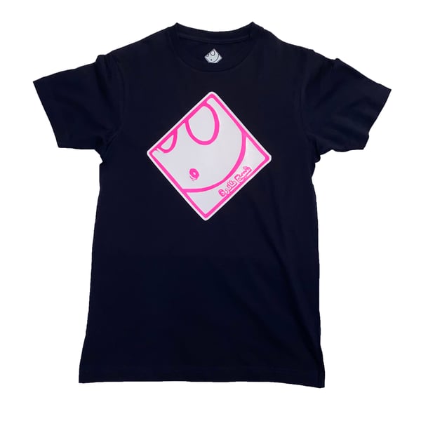 Image of Ghost Tee in Navy/Pink/White