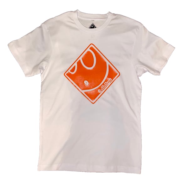 Image of Ghost Tee in White/Orange
