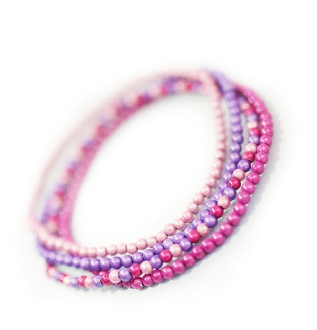 Image of Glow Bead 4mm Anklet - Adult