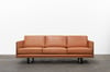 CLOVER COUCH IN TASMANIAN OAK WITH TOBACCO LEATHER