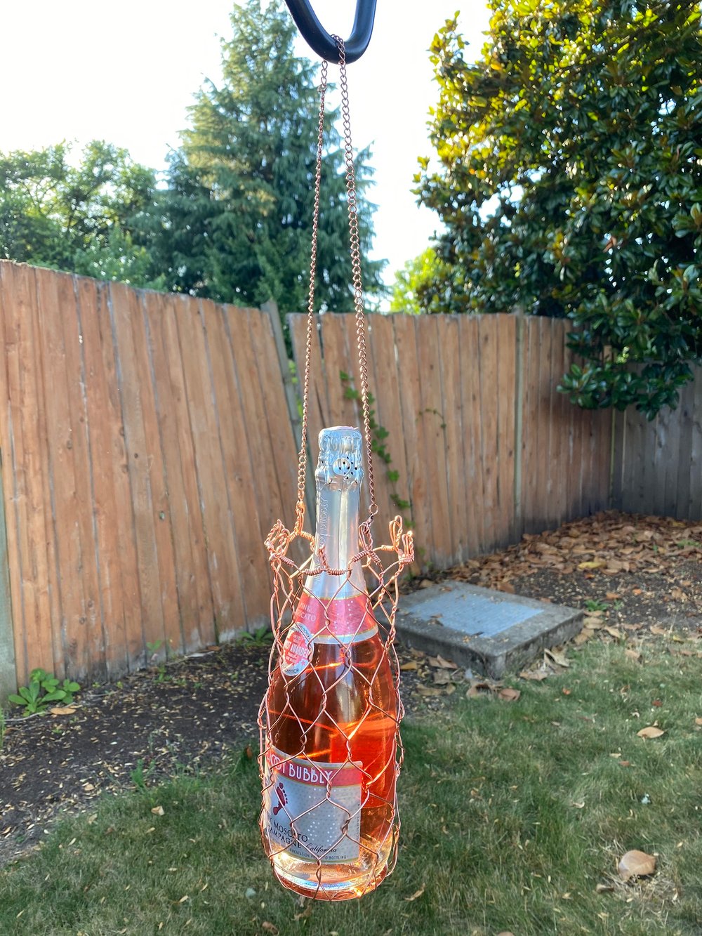 Copper Bottle Basket