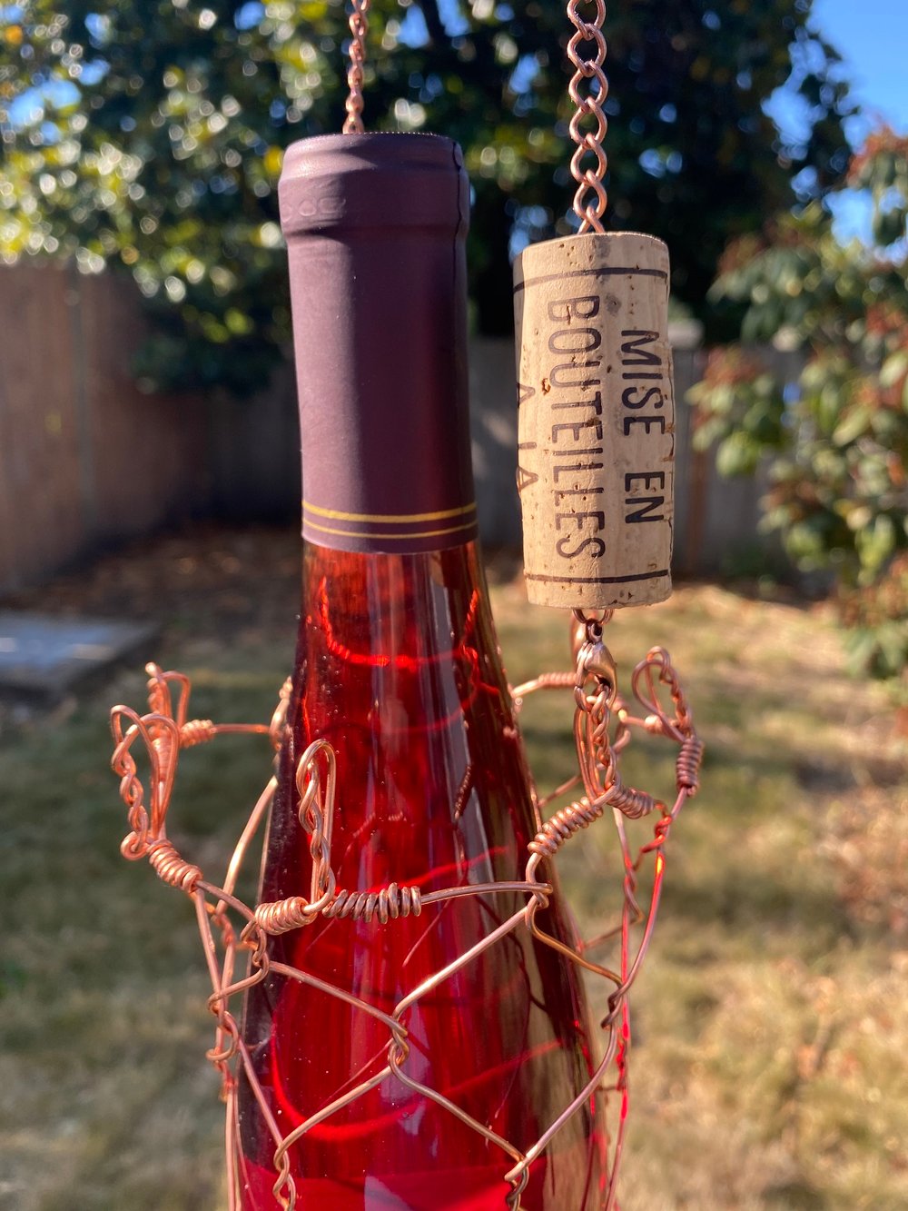 Copper Bottle Basket