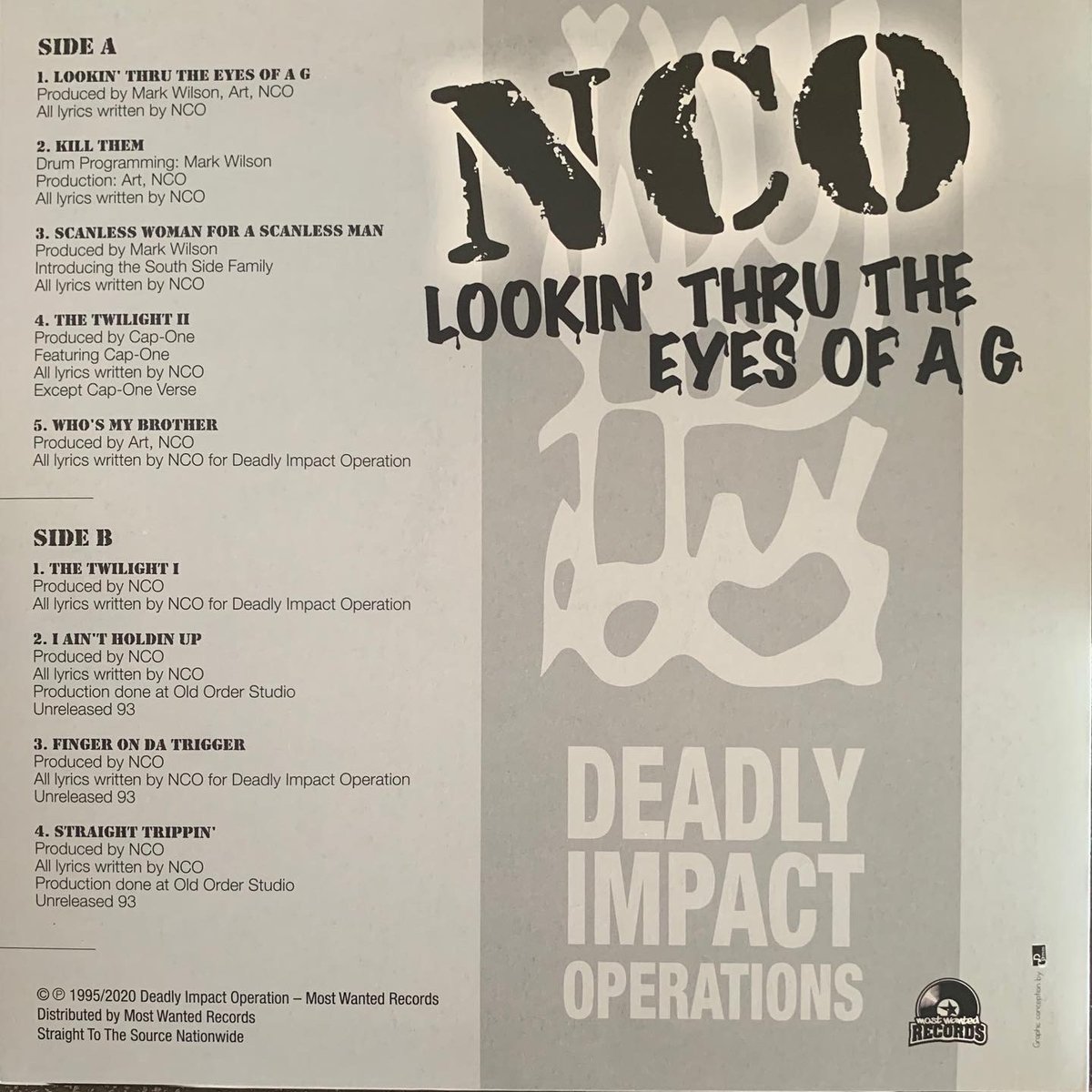Image of NCO - Lookin Thru The Eyes Of A G (1995 St Louis, MO) 