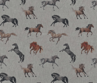 Image of Horses Digital Linen Shade