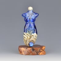 Image 1 of XXL. Sapphire Goddess - Flamework Glass Sculpture Bead