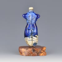 Image 4 of XXL. Sapphire Goddess - Flamework Glass Sculpture Bead