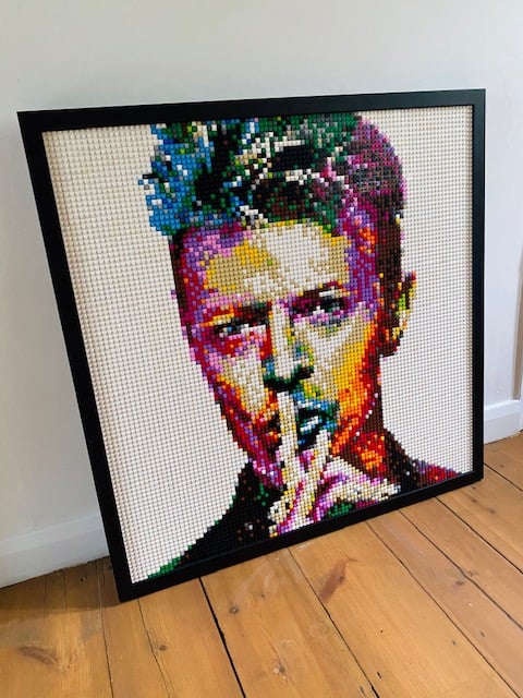 'Bowie in Brick' Lego Art by Grifshead