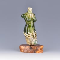 Image 2 of XXL. Eel Grass Goddess - Flamework Glass Sculpture Bead