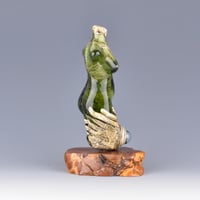 Image 3 of XXL. Eel Grass Goddess - Flamework Glass Sculpture Bead