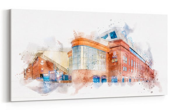 Image of Ibrox in Watercolour