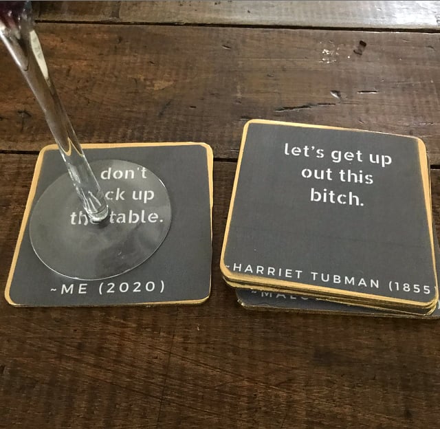 Image of The Real Black History Coasters (Wood)