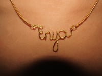 Custom Wire Name Necklace
