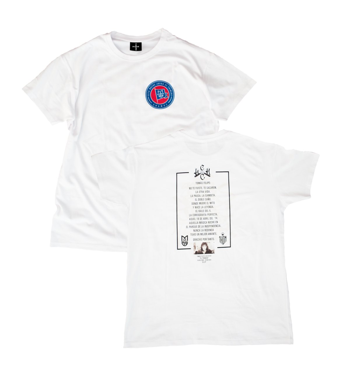 EL TRINCHE // MDE CLICK X CORBETA HALCÓN // T-SHIRT WHITE