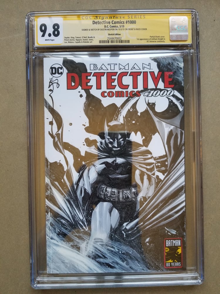 CGC Graded DETECTIVE COMICS 1000 Original Sketch Cover of Batman | duss005