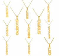 18kt Gold Plated Zodiac Necklaces 