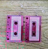Image 1 of Awesome Ventage Cassette Tape earrings