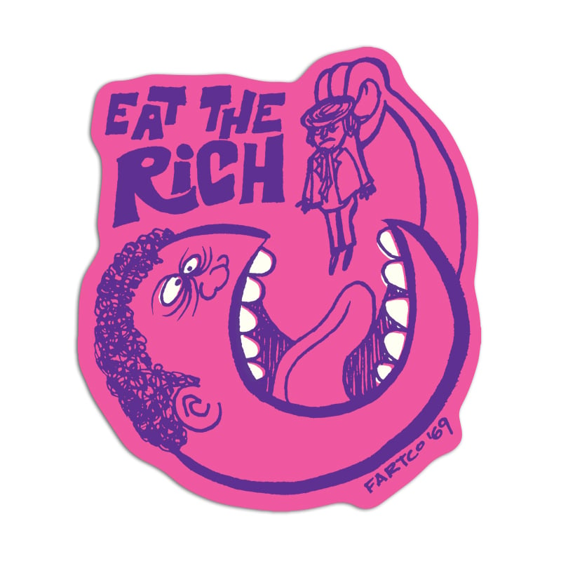 Image of Eat The Rich Sticker