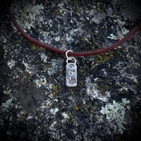 Image 1 of Eye Heart CannaLeaf adjustable necklace