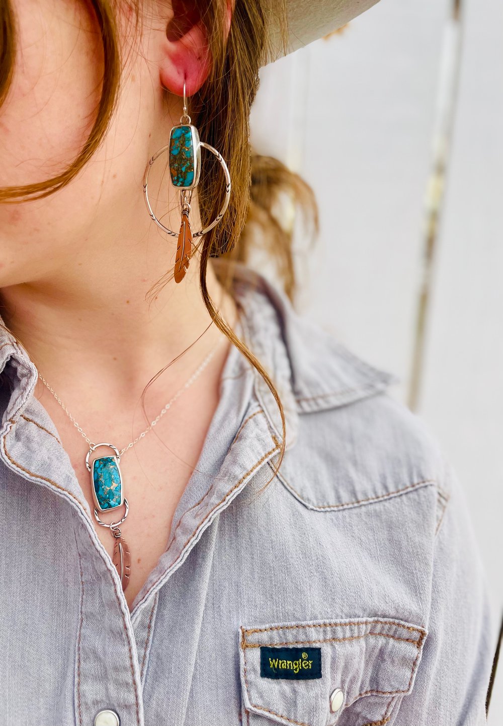 Image of Heritage Feather Earrings 