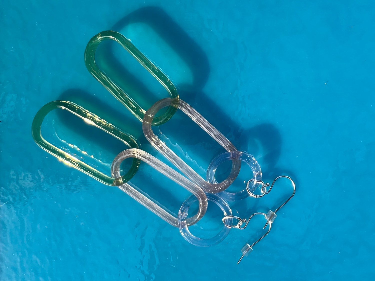 Image of Watermelon Fade Earrings (o00)