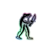 Image 3 of Eugene Teal Holographic stickers