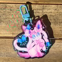 Image 1 of sylveon acrylic charm!