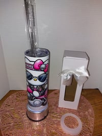 Image 2 of 20 oz  Starbucks Inspired Hello Kitty tumbler - or Bling Hello Kitty Motorcycle tumbler