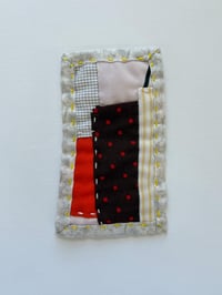 Image 2 of Orange Scrap- extra tiny art quilt