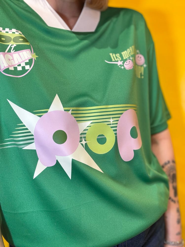 Image of Harry Styles POP! Retro football style tee 