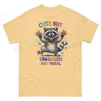 Image 7 of Cute But Unhinged and Feral Raccoon Funny Sarcastic T-Shirt