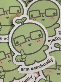 Image 4 of erm ackshually smiski sticker!