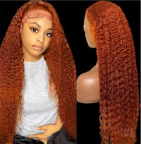 Image 1 of 32” GINGER ORANGE WATER WAVE