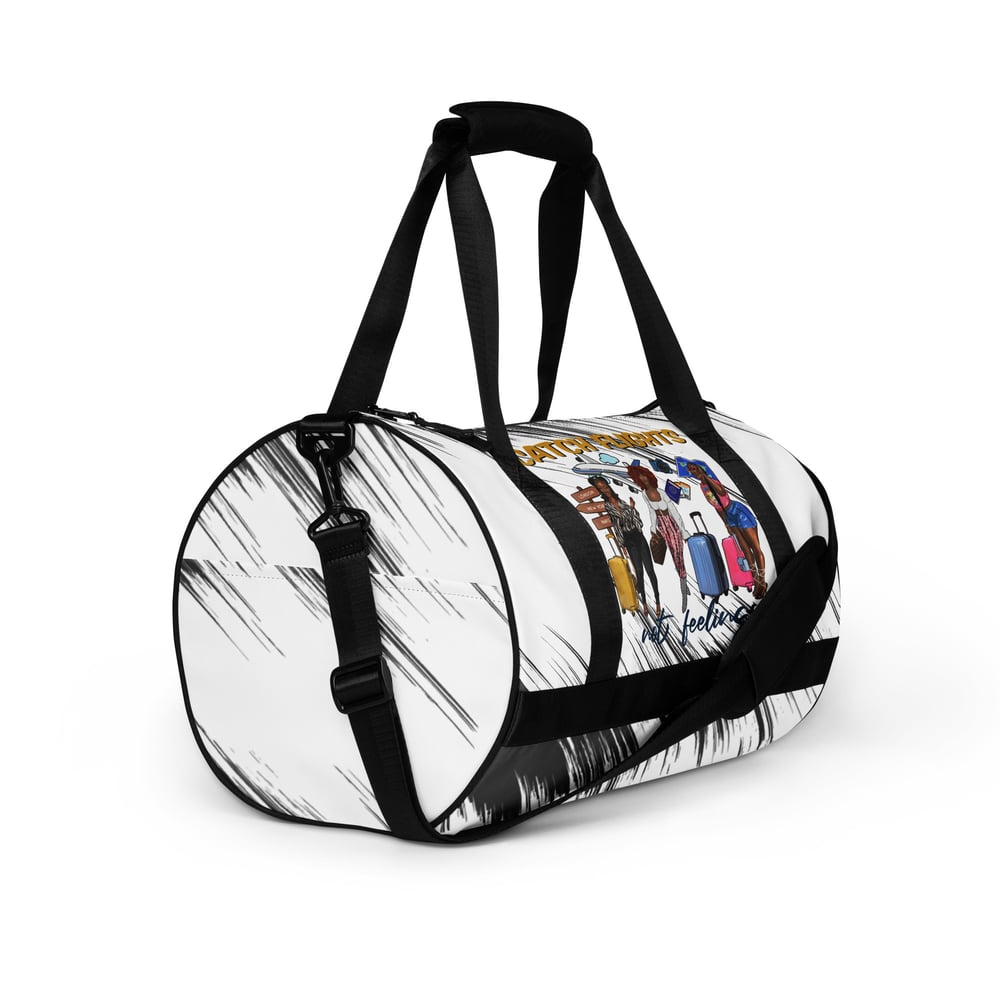 Image of Catching Flight All-over print gym bag