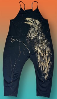 Image 1 of “RAVEN” BLEACH PAINTED BAGGY JUMPER XL