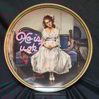 Image 1 of Ho Is U OK Plate Pink