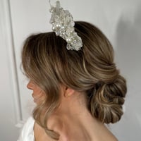 Image 3 of The "Genevieve" Pearl & Petal Crown