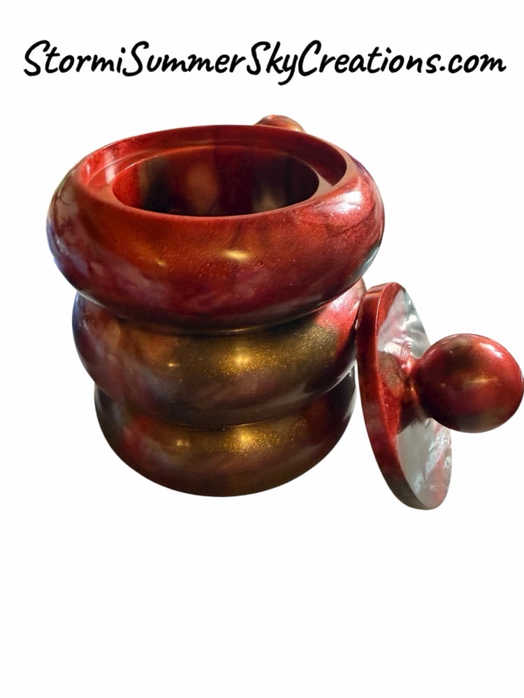 Image of Three tiered bubble jar