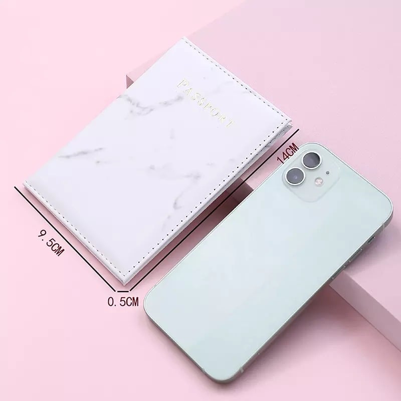 Image of Marble Effect Passport Case