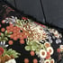 Japanese floral chrysanthemum print cushion cover with gold pink or black fringe Image 2