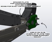 Image 14 of 16-23 Tacoma Crossmember Delete Front Bumper