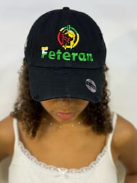 Image 1 of Guyana 🇬🇾 Feteran vintage dad hat w/side heartbeat 