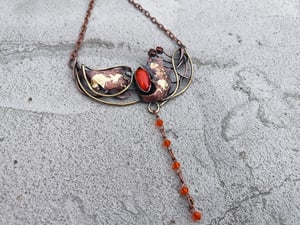 Fire statement necklace 