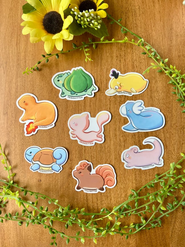 Poke Bean Stickers