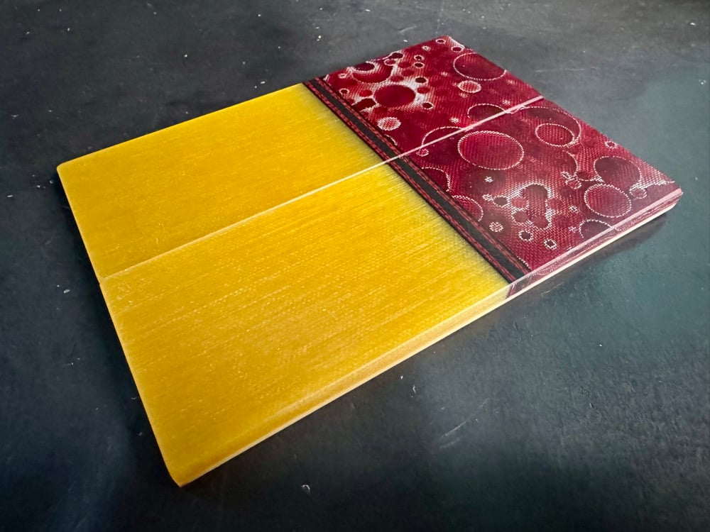 Image of Raffir Alume Moon & Lager G10 GLOW Segmented Knife Scales