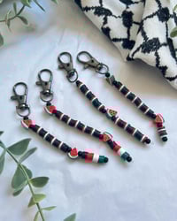 Image 4 of Handmade Palestine-Inspired Bag Charm Black