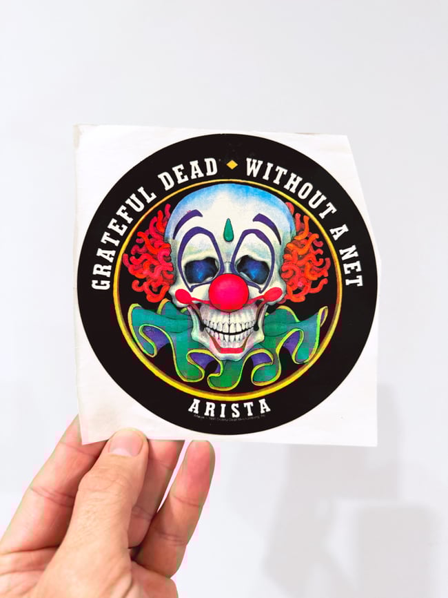 Grateful Dead 1989 Without a Net 6” Sticker